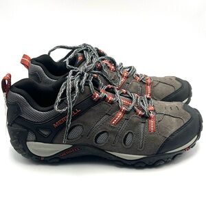 Merrell Men's Black and Red Athletic Shoes